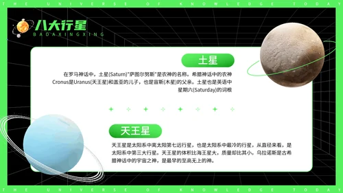 今日知识宇宙探秘太空3D宇航员PPT模板