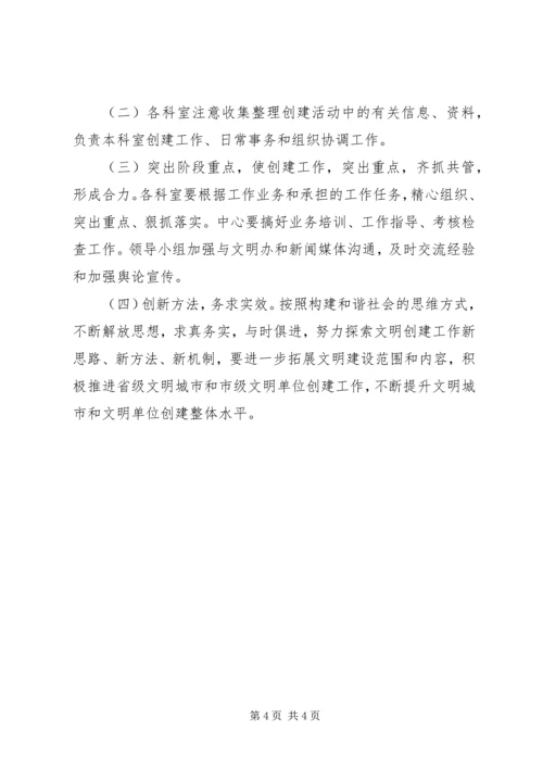 疾控中心省级文明城市创建工作计划 (4).docx