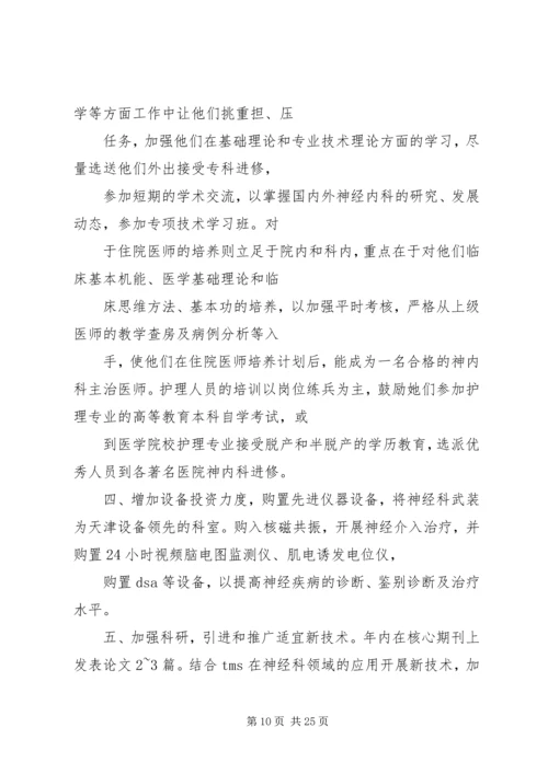 科主任年度工作计划.docx