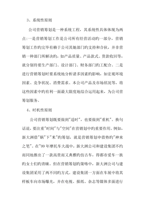 市场营销专题策划的基本标准流程.docx