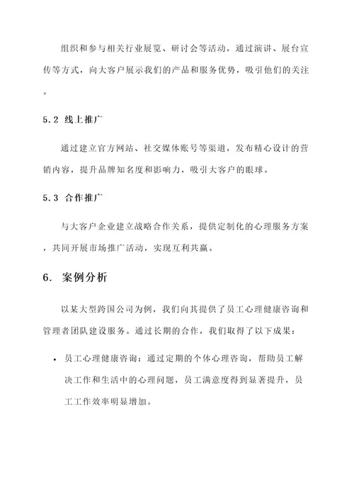 大客户购买心理服务方案