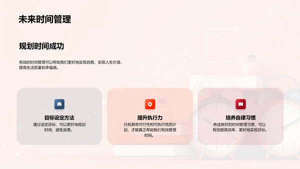 学习时间管理PPT模板