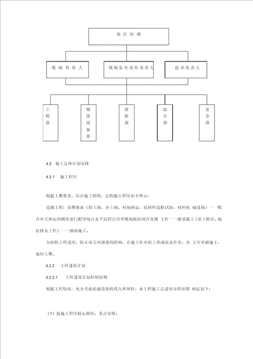 农村道路施工方案