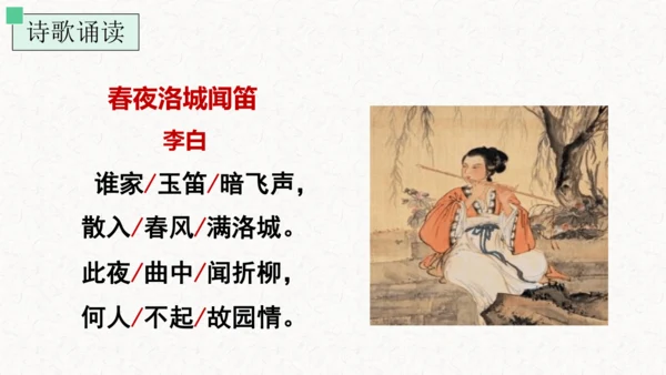 第三单元 课外古诗词诵读 春夜洛城闻笛 课件