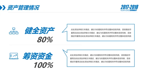 蓝色财务部数据分析报告年终总结PPT模板