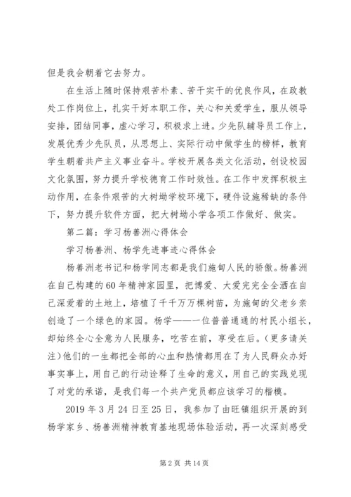 学习杨善洲心得体会(精选多篇) (2).docx