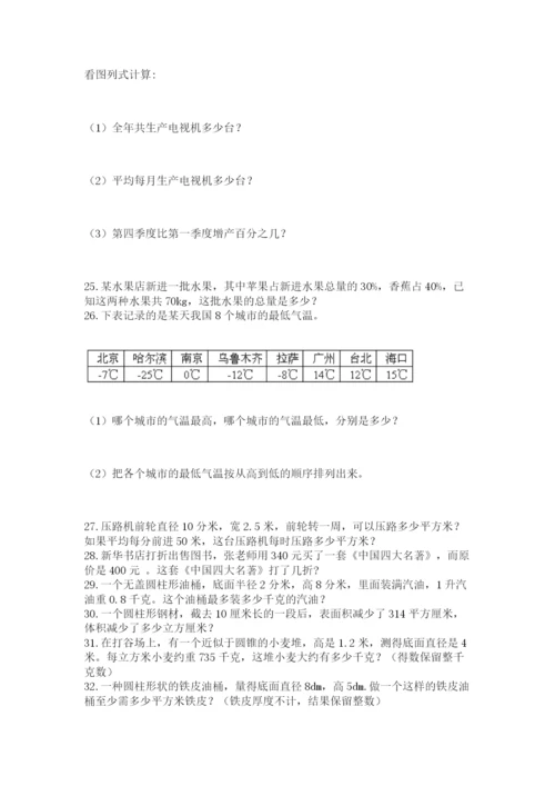 六年级小升初数学应用题50道附参考答案（b卷）.docx