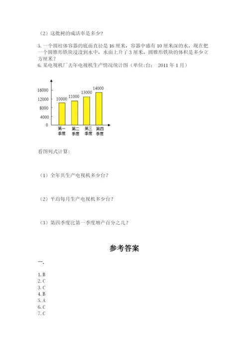 山东省济南市外国语学校小升初数学试卷（培优）.docx