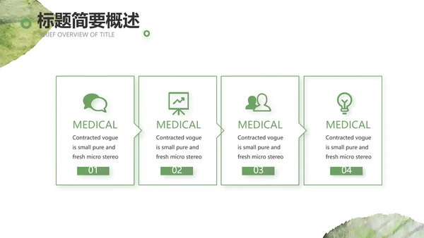 绿色小清新工作计划总结汇报PPT