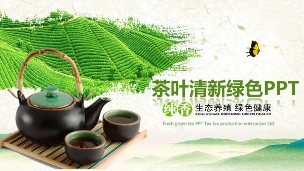 绿茶产品介绍茶叶茶文化春茶紫砂壶PPT
