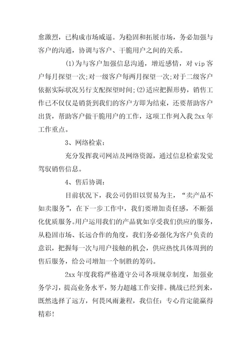 2024年公司销售个人工作计划范文大全5篇