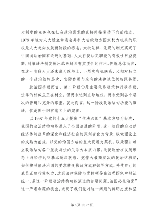 学习政治体制改革论述的体会.docx
