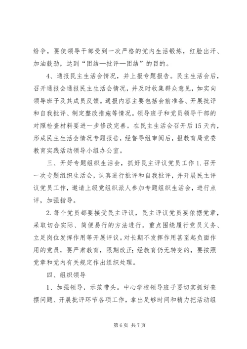 党的群众路线教育实践活动查摆问题、开展批评活动实施方案.docx