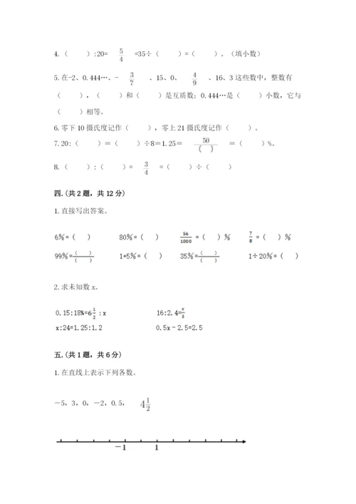 六年级毕业班数学期末考试试卷【名师系列】.docx