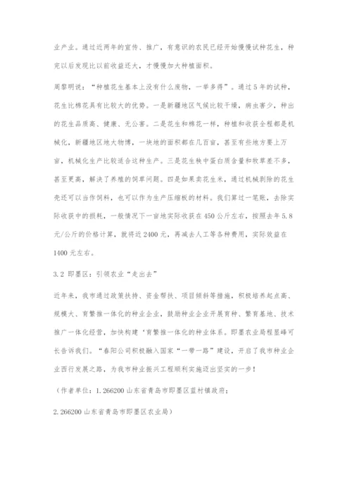 乘政策东风-扬发展之帆即墨一种业企业融入一带一路-创新花生产业发展模式.docx