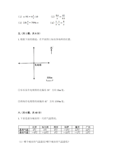 北师大版六年级数学下学期期末测试题附答案（巩固）.docx