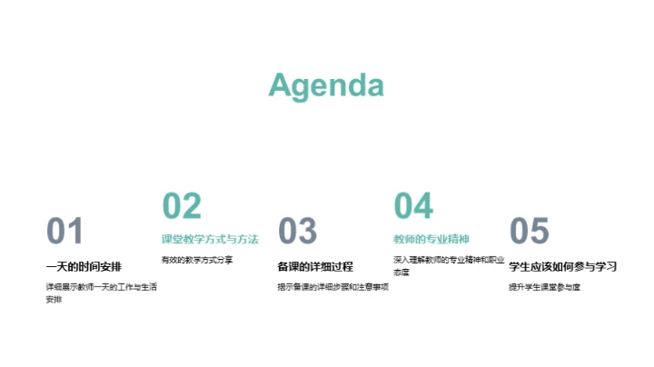 教师生涯的一天