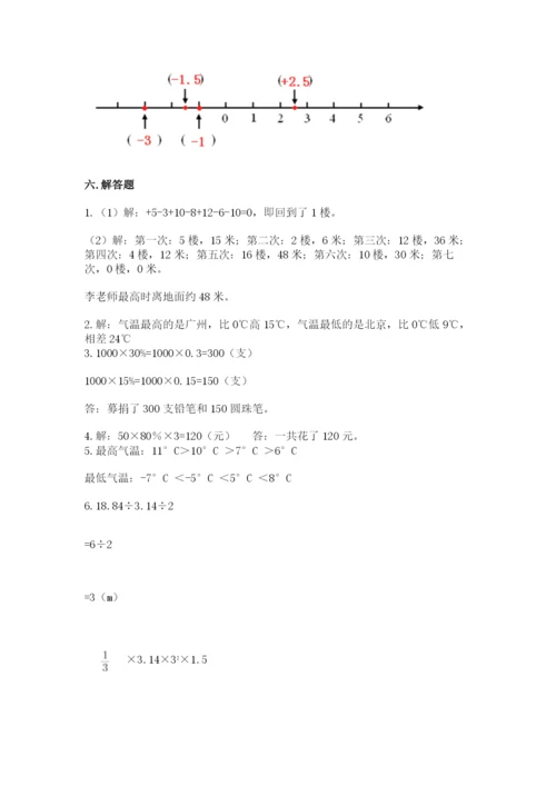 北师大版六年级下册数学期末测试卷精品【预热题】.docx