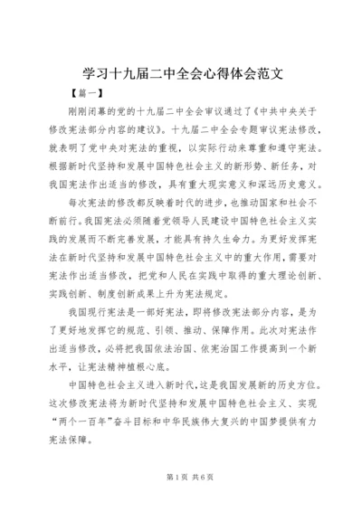 学习十九届二中全会心得体会范文 (2).docx