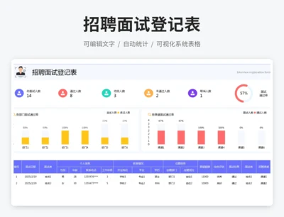 招聘面试登记表