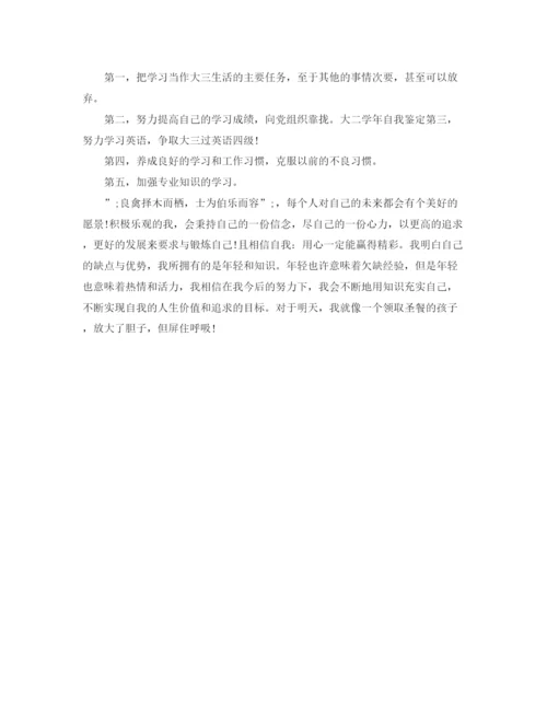 精编之大二学年自我鉴定范文.docx