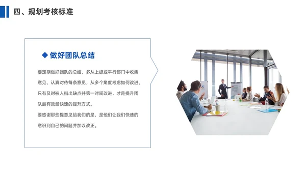 蓝色简约商务企业团队管理经验分享课件PPT