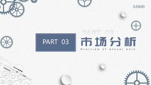 微立体简约生产部门年终总结汇报