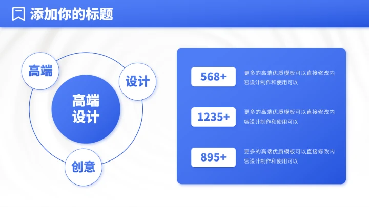 蓝色人力资源管理汇报PPT模板