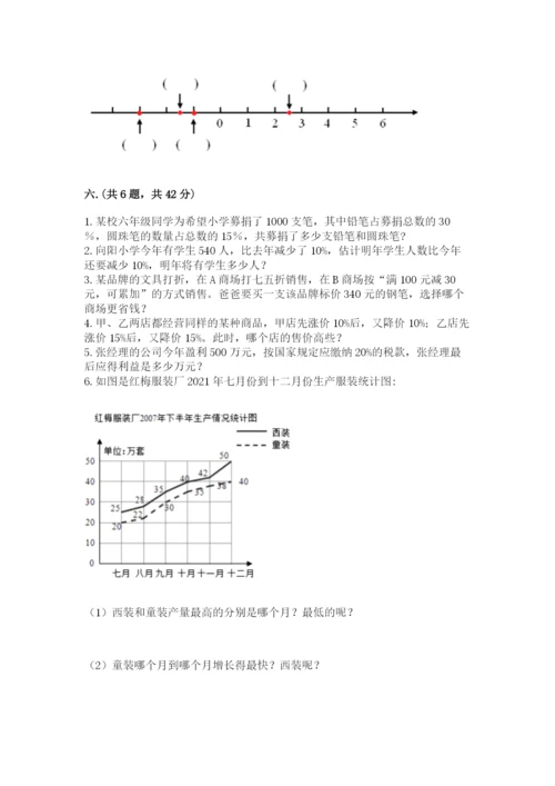 西师大版六年级数学下学期期末测试题附完整答案【易错题】.docx