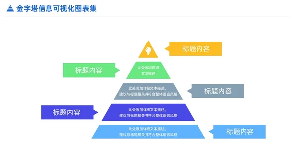 商务金字塔信息可视化PPT图表集