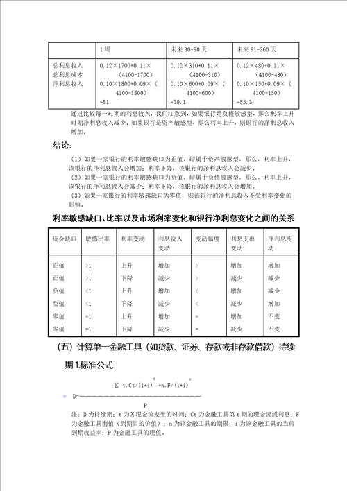 商业银行学复习题