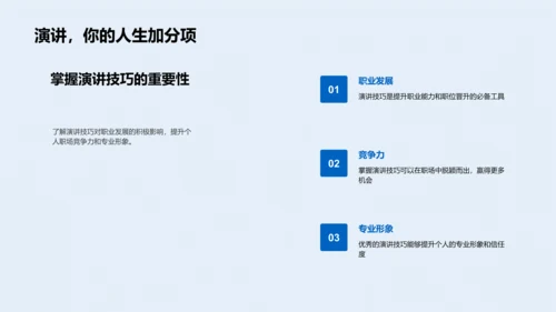 职场演讲技巧研讨PPT模板