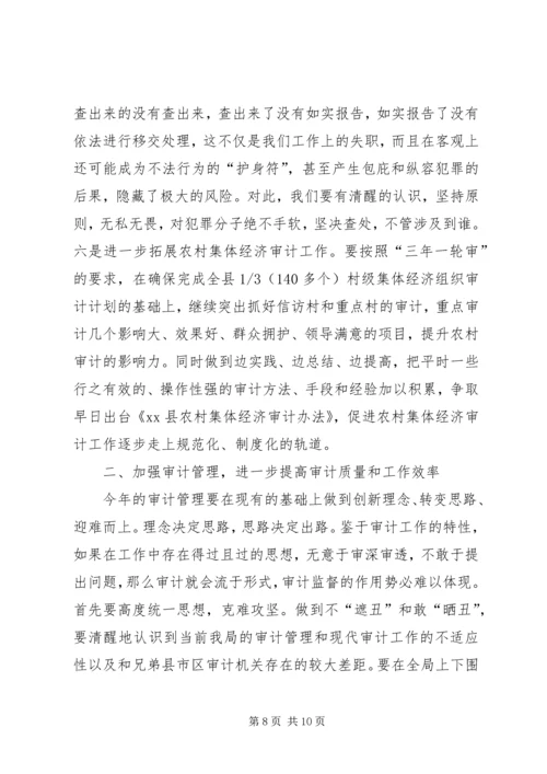 县审计局工作报告 (3).docx