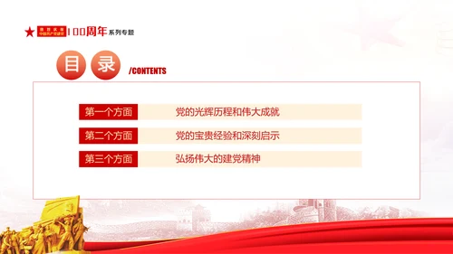 学习七一讲话奋斗百年路启航新征程党课PPT