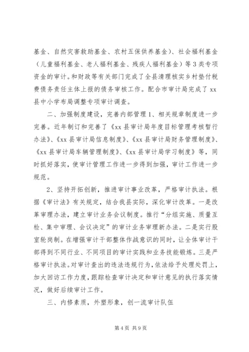 县审计局工作报告 (2).docx