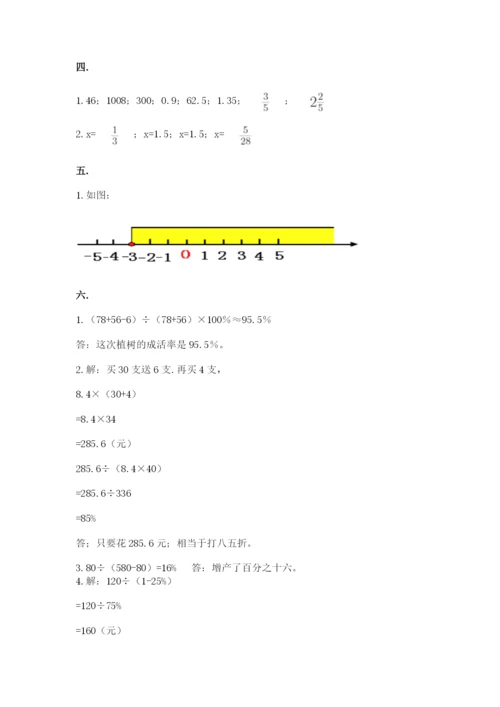 贵州省贵阳市小升初数学试卷必考题.docx