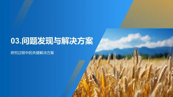 农学研究成果展示