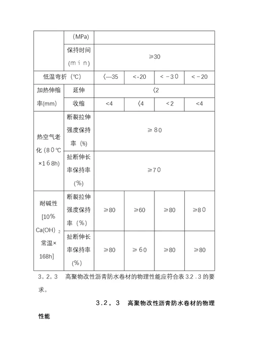 DBJ1519建筑防水工程技术规程