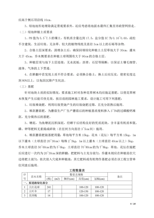 绿化工程专项施工方案.docx