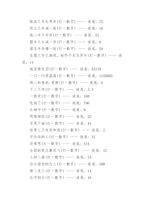 数字猜成语谜语及答案.docx