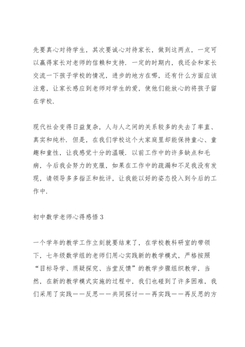 初中数学老师心得感悟.docx
