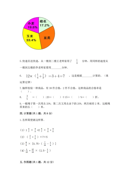 小学数学六年级上册期末测试卷附完整答案（必刷）.docx