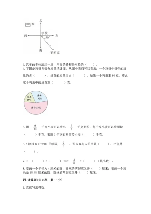 小学数学六年级上册期末考试卷附答案（黄金题型）.docx