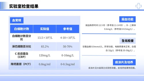 蓝色简约商务风社区病例分析PPT模板