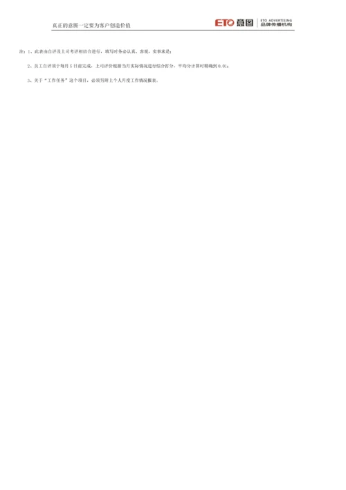 广告公司所有岗位绩效考核表.docx