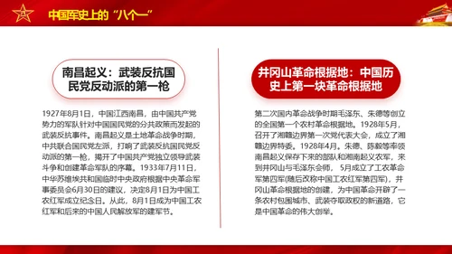 八一建军节致敬军人缅怀烈士通用PPT模板