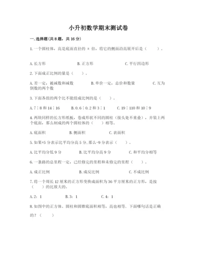 小升初数学期末测试卷（网校专用）.docx