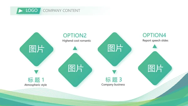 绿色大气社区医疗保险工作总结PPT动态模板