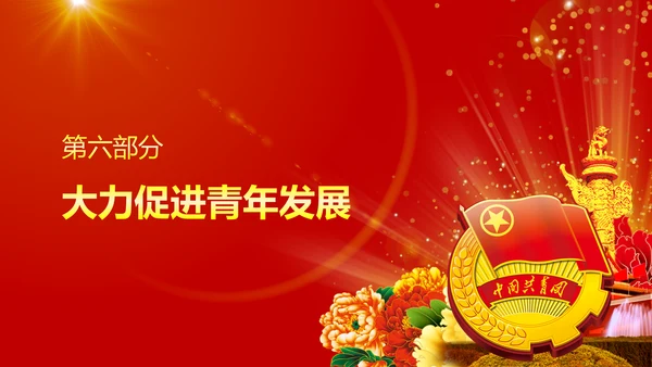 中国共青团十八大精神学习解读PPT模板