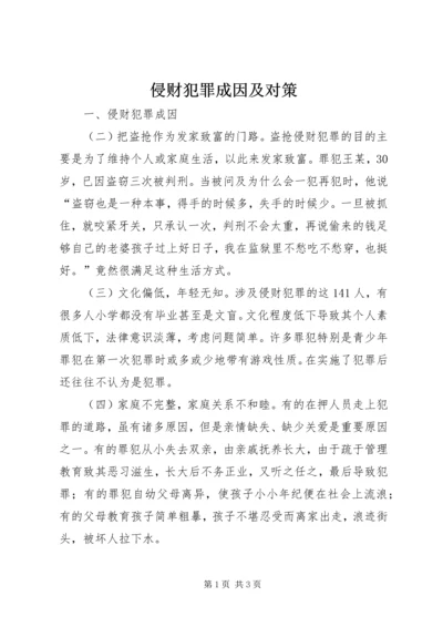 侵财犯罪成因及对策.docx